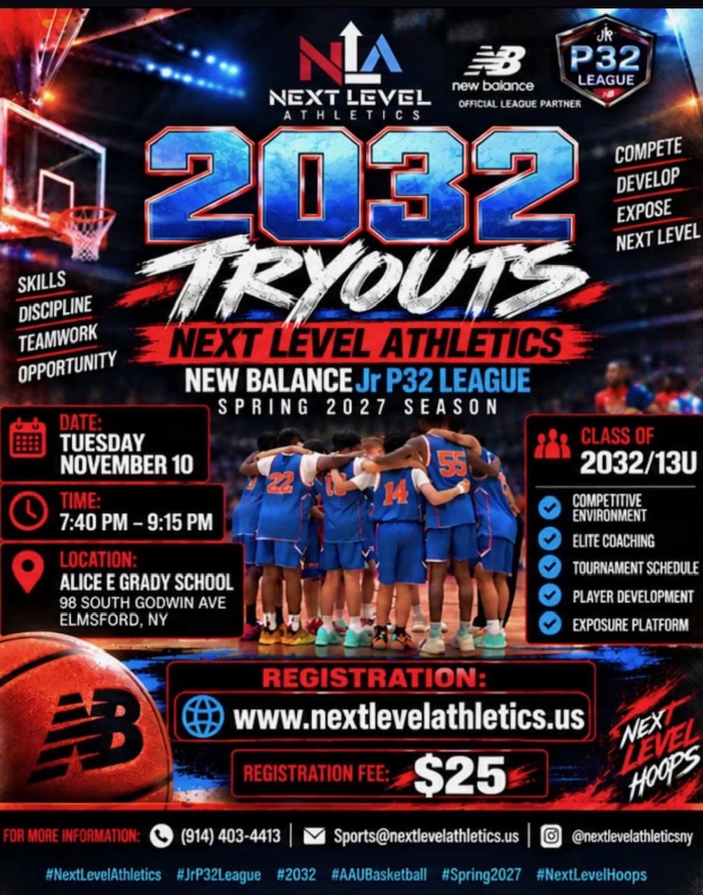 next level -new balance tryout class of 2032